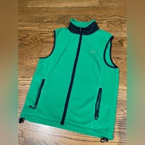 Vineyard Vines Men’s Fleece Vest Jacket Size Small |green